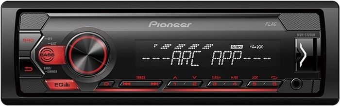 Pioneer MVH-S120UB 1-DIN receiver with red illumination, USB and compatible with Android devices