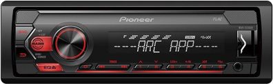 Pioneer MVH-S120UB 1-DIN receiver with red illumination, USB and compatible with Android devices
