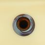 Vintage Hand Blown Brown Glass Vase (Swirl pattern) Image 2