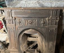Cast Iron Antique Fireplace x2
