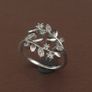 Beautiful Flower Desgin 925 Sterling Silver Ring Image 10