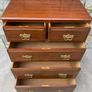 Late Edwardian Mahogany Chest of Drawers. Image 8