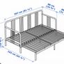 Ikea day bed with 2 mattress Image 4