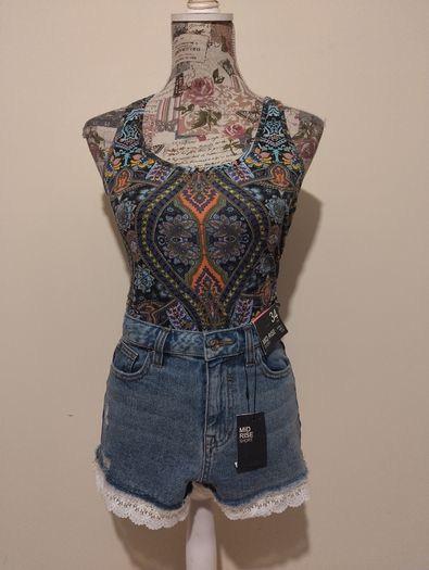 Denim Shorts, New With Tags