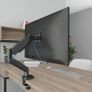 Single Monitor Arm for 13-32Screens, Ergonomic Height Adjustable Gas Spring Monitor Arm Bracket, VESA 75/100mm, 2 Mounting Options, Weight 1 kg to 6 kg Image 5