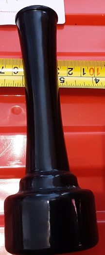 black opaline soliflore vase
