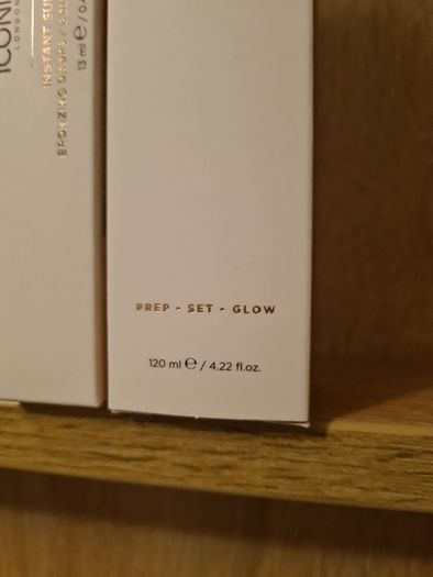 Iconic Prep set glow spray 120ml and Instant Sunshine Bronzing Drops  13ml Worth over 50e