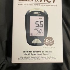 Blood Glucose and ketones Monitoring System Meter Blood Sugar diabetes