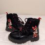 Disney Minnie Mouse Black Patent Boots With Flashing Lights Image 8