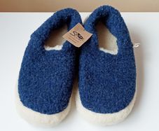Man Irish wool slippers  by  "Sheep by the Sea"  size 10.5 - 11