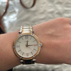 36mm guess watch (park ave. 2 tone model) new battery