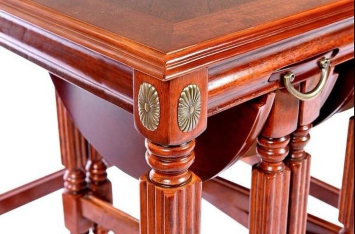 Mahogany Nest Of Three Tables