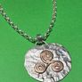 Handmade sterling silver and copper pendant. Choice of 18 or 20 inch necklace Image 4