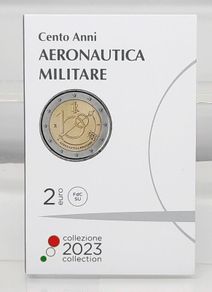 Italy 2 Euro Commemorative Coin 2023 - Italian Air Force. Coincard. BU