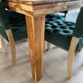 Forest Green Velvet Deep sprung Dining Chairs  x6 Image 4