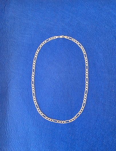 Solid Italian 925 Sterling Silver Figaro Chain 5.5mm wide & 52/54 cm long & 22g