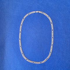 Solid Italian 925 Sterling Silver Figaro Chain 5.5mm wide & 52/54 cm long & 22g
