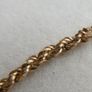 Vintage 9Ct Yellow Gold 375  Rope Link Bracelet length 7,2" - 1,16g Image 8