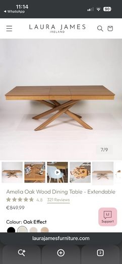 Laura James Dining Table (no chairs)