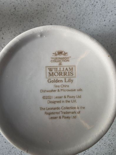 William Morris Porcelain Mug Set of 4