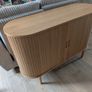 JYSK LYNGVIG Sideboard 120cm Oak - Tambour Doors - Excellent Condition Image 2