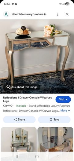 Table and Mirror set - damaged