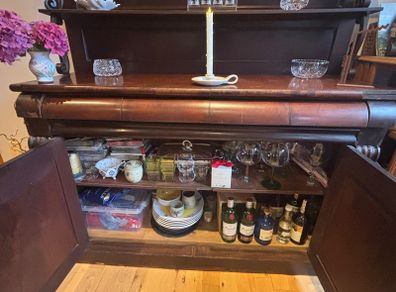 Antique Victorian chiffonier sideboard.