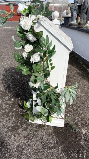 White Wedding Post Box