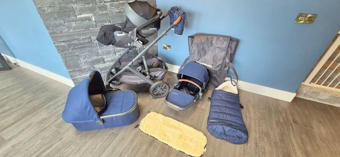 UPPAbaby Vista Travel System Bundle  Navy  Excel