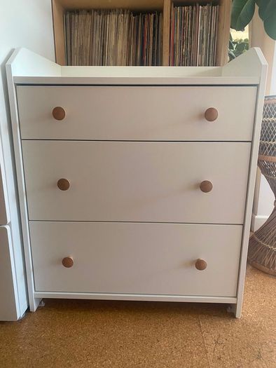 IKEA Hauga chest of 3 drawers - white