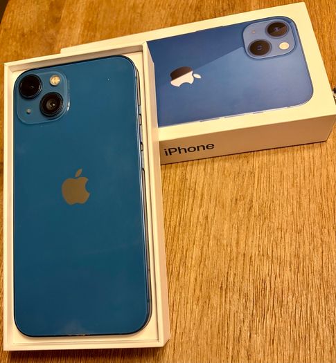 Apple iPhone 13 Blue 128GB Excellent Condition 90% Battery  Unlocked