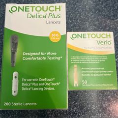 One touch Verio blood glucose diabetes test strips set