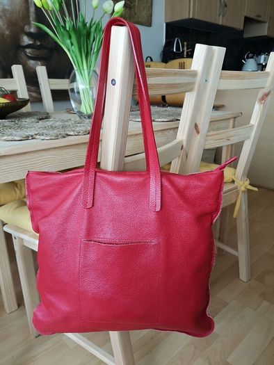 Red Leather Handbag
