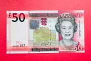Jersey  50 Pounds  2010  Pick  36a. SCARCE .  ( Uncirculated )