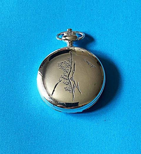 Large Dial, Pocket Watch and Chain