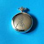 Large Dial, Pocket Watch and Chain Image 2