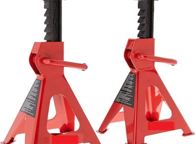 Steel Jack Stands, 3 Ton Capacity - 1 Pair