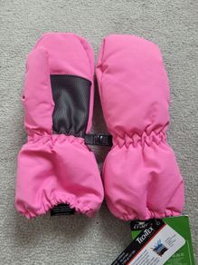 BNWT Girl's Ski Mittens, size: 3-4 years