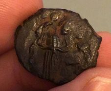 Byzantine Empire Emperor Constans II Follis 641 - 648 AD