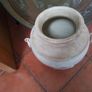 Large Pottery Crackle Floor Vase Image 3