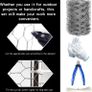 NEW SALE | 400mm x 5m Galvanized Hexagonal Fencing Wire,Lightweight Chicken Wire Mesh with a Cutting Pliers,Cotton Gloves and 50 Pieces Image 3