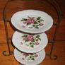 Vintage Wrought Iron & Bone China Serving Stand Image 9