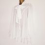 NEW Dorothy Perkins Crepe White Pussybow Blouse Image 3