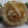 Vintage 1930's Marcasite - Sterling - Enamel Rose Brooch Image 3