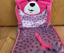Build A Bear BABW Luggage Seat Car Seat Carrier Cushion Pink and Purple