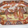 Large Oriental Octagonal Charger Platter Hand Decorated 14inches 1928 Image 7