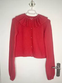 ZY Collection Coral ribbed knit cardigan Age 13