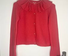 ZY Collection Coral ribbed knit cardigan Age 13