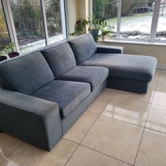 Ikea Kivit 2 seat sofa and chaise long