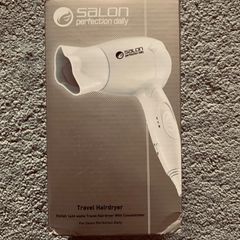 Salon perfection travel folding hair dryer "new"